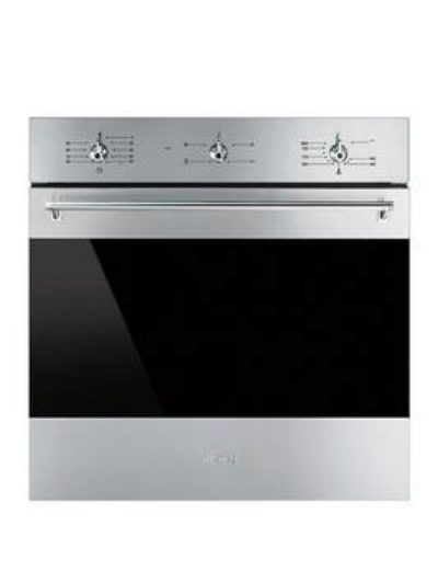 Smeg Sf6341Gvx 60Cm Built-In Single Classic Gas Oven With Electric Grill